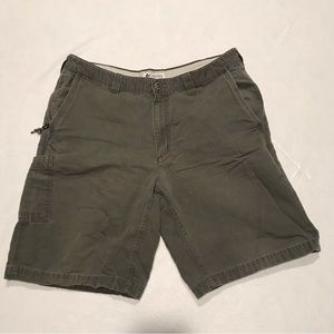 Columbia shorts, green, men’s 36